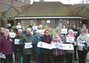 A protest organised by The Beckenham Society 
