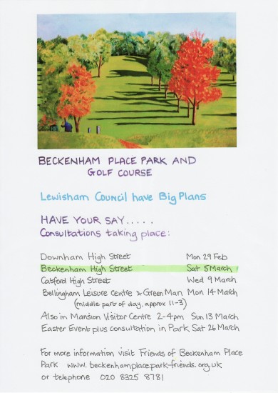 Beck Place Park notice